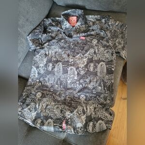 Dixxon skull print short sleeve shirt